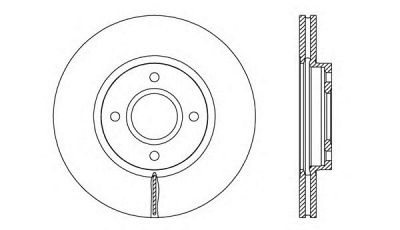 OPEN PARTS bdr268820 -  Тормозной диск